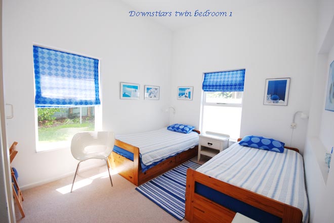 Downstairs twin room 1